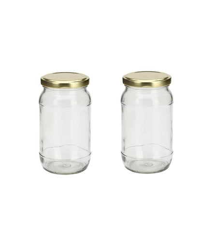 Clear Glass Cookie Jar for Kitchen Essentials | 400 ML | 3 x 6 inches