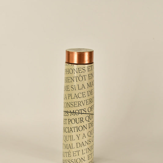 French Vocabulary-Inspired Copper Designer Bottle Default Title