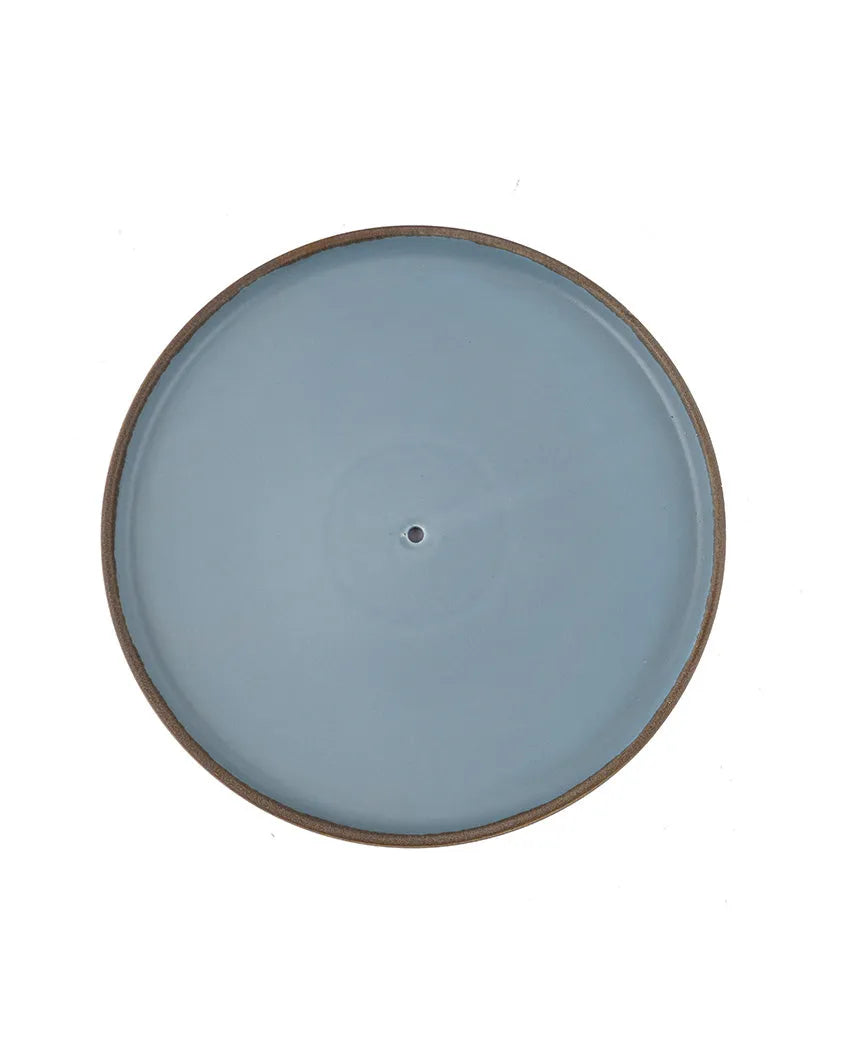 Crackled Porcelain Matt 2 Tier Snack Plate