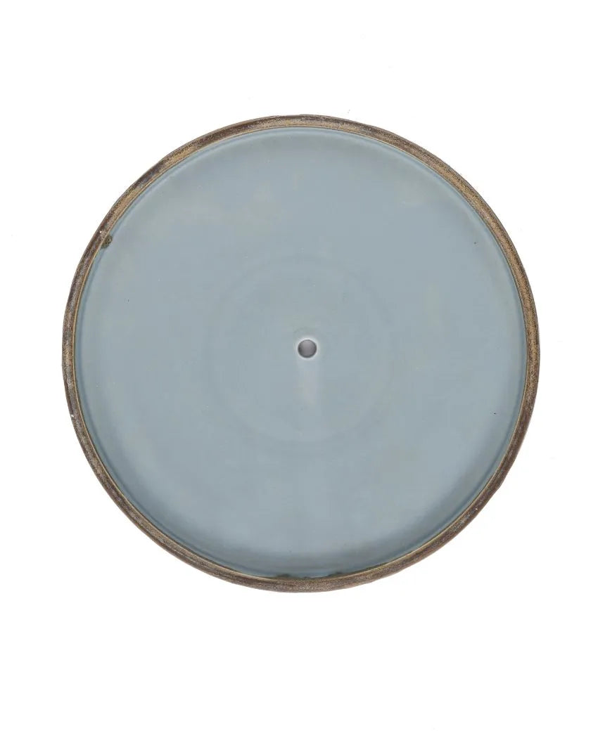 Crackled Porcelain Matt 2 Tier Snack Plate