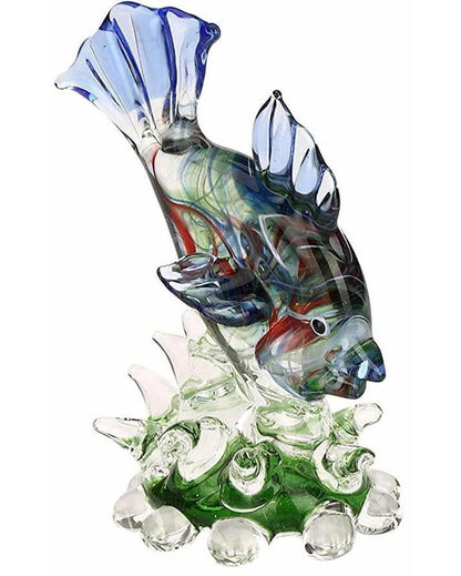 Artistic Fish Crystal Glass Showpiece | 3 x 2 x 4 inches