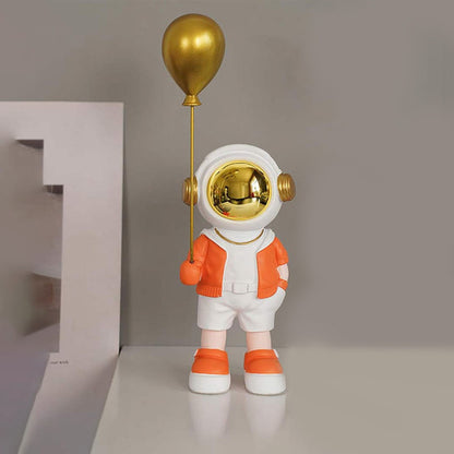 Ballon In Hand Resin Astronaut Showpiece | 4 x 3 x 11 inchess