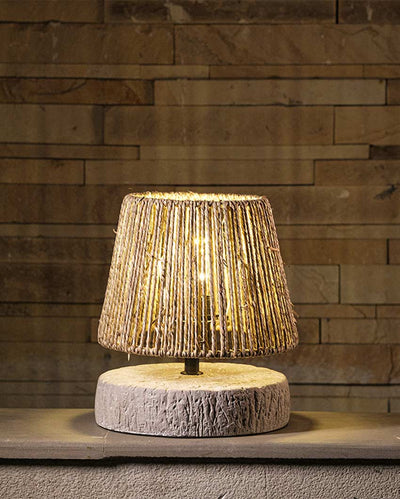 Nordic Resin Rope Style Table Lamp Brown