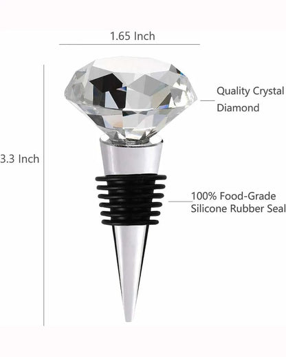 Wine Stoppers Decorative Crystal Diamond Wine Bottle