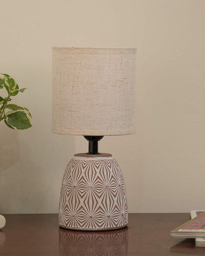 Cottage Terracotta Soft Shade Table Lamp Style 1