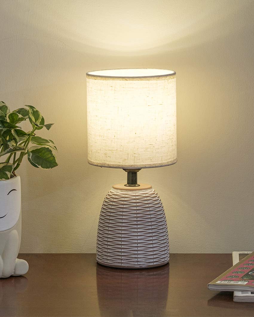 Cottage Terracotta Soft Shade Table Lamp Style 3
