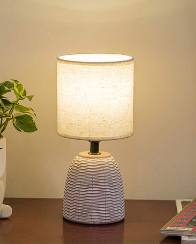 Cottage Terracotta Soft Shade Table Lamp Style 3