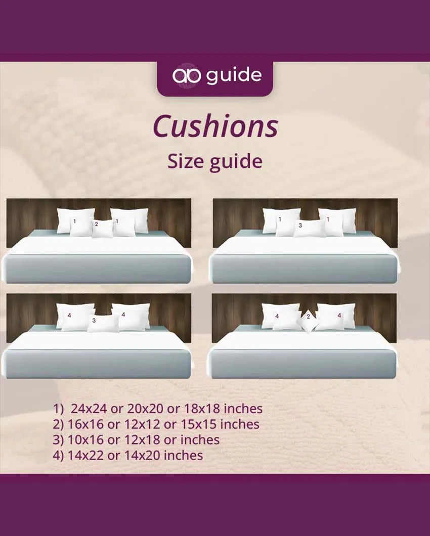 Gulnaaz Cotton Cushion Covers | Set Of 5 | 16 x 16 inches