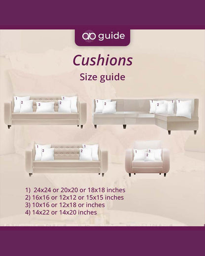 Gulfaam Cotton Cushion Cover | 20 x 12 inches