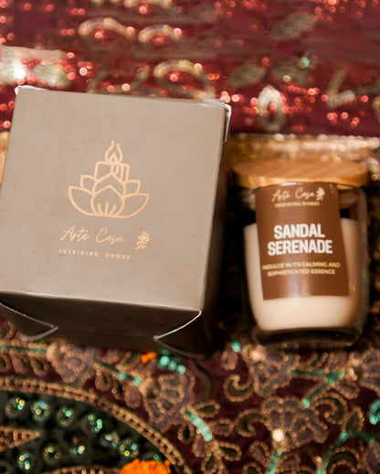 Sandalwood Scented Jar Candle Gift Box