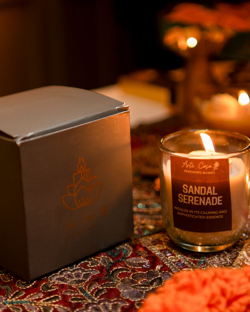 Sandalwood Scented Jar Candle Gift Box