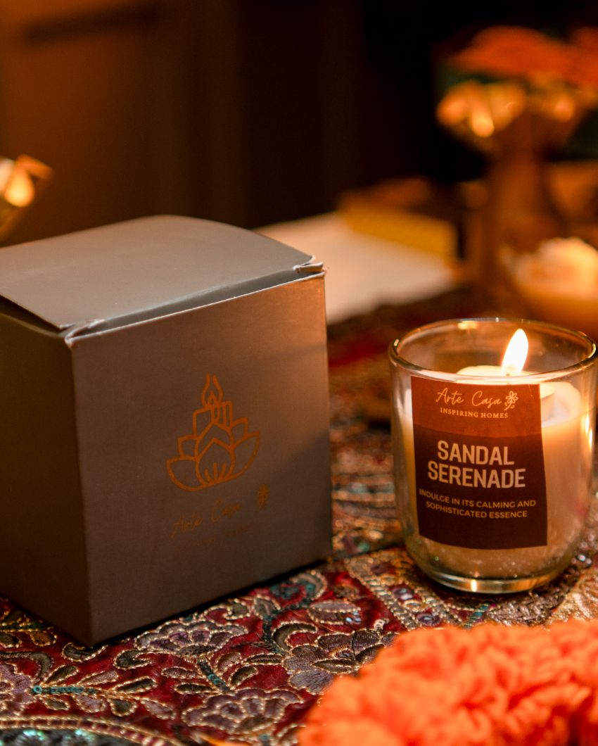 Sandalwood Scented Jar Candle Gift Box