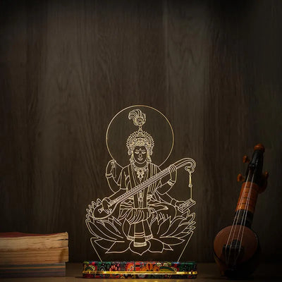 Saraswati Lamp | With Rechargeable Battery