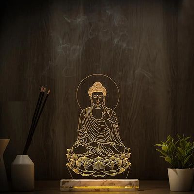 Modern Buddha Lamp | Rechargeable Battery