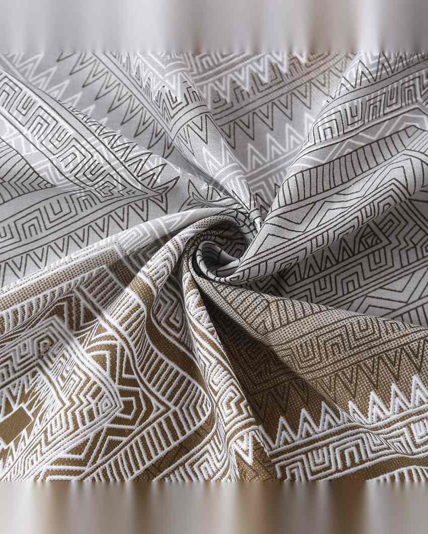 Modern Kendal Geometric Pure Cotton AC Comforter | 108 x 90 inches