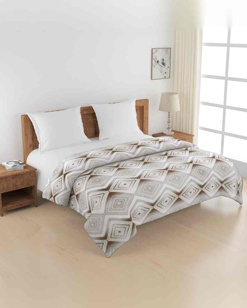 Modern Kendal Geometric Pure Cotton AC Comforter | 108 x 90 inches