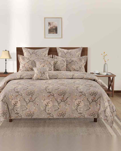 Sophisticated Hilda Floral Pure Cotton AC Comforter | 108 x 90 inches