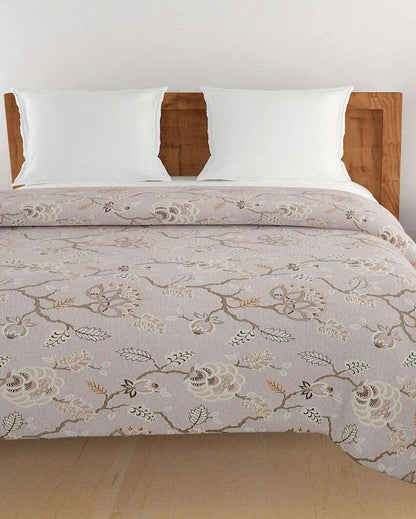 Sophisticated Hilda Floral Pure Cotton AC Comforter | 108 x 90 inches