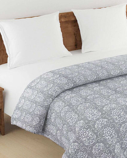 Printed Ananda Cotton Double Bed Size Quilt | 100 x 90 inches