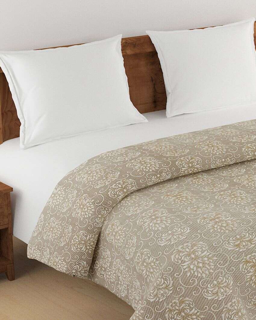 Printed Ananda Cotton Double Bed Size Quilt | 100 x 90 inches