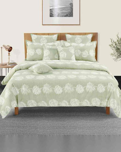 Classic Luna Floral Pure Cotton AC Comforter | 108 x 90 inches