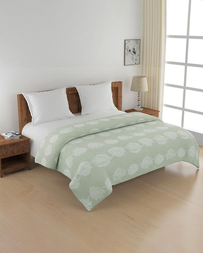 Classic Luna Floral Pure Cotton AC Comforter | 108 x 90 inches