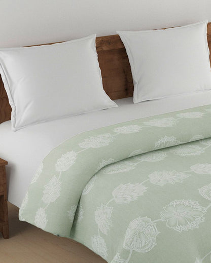 Classic Luna Floral Pure Cotton AC Comforter | 108 x 90 inches