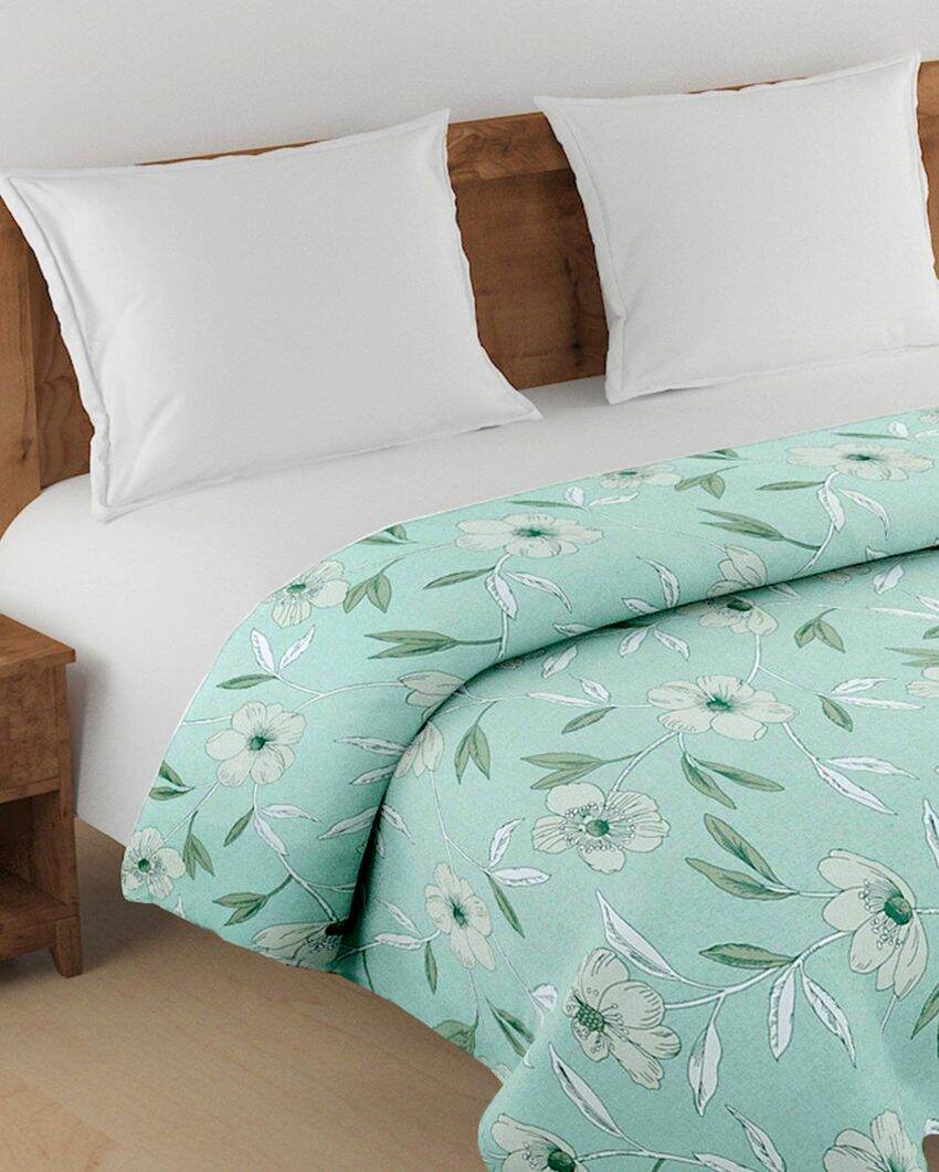 Luxurious Aster Floral Pure Cotton AC Comforter | 108 x 90 inches