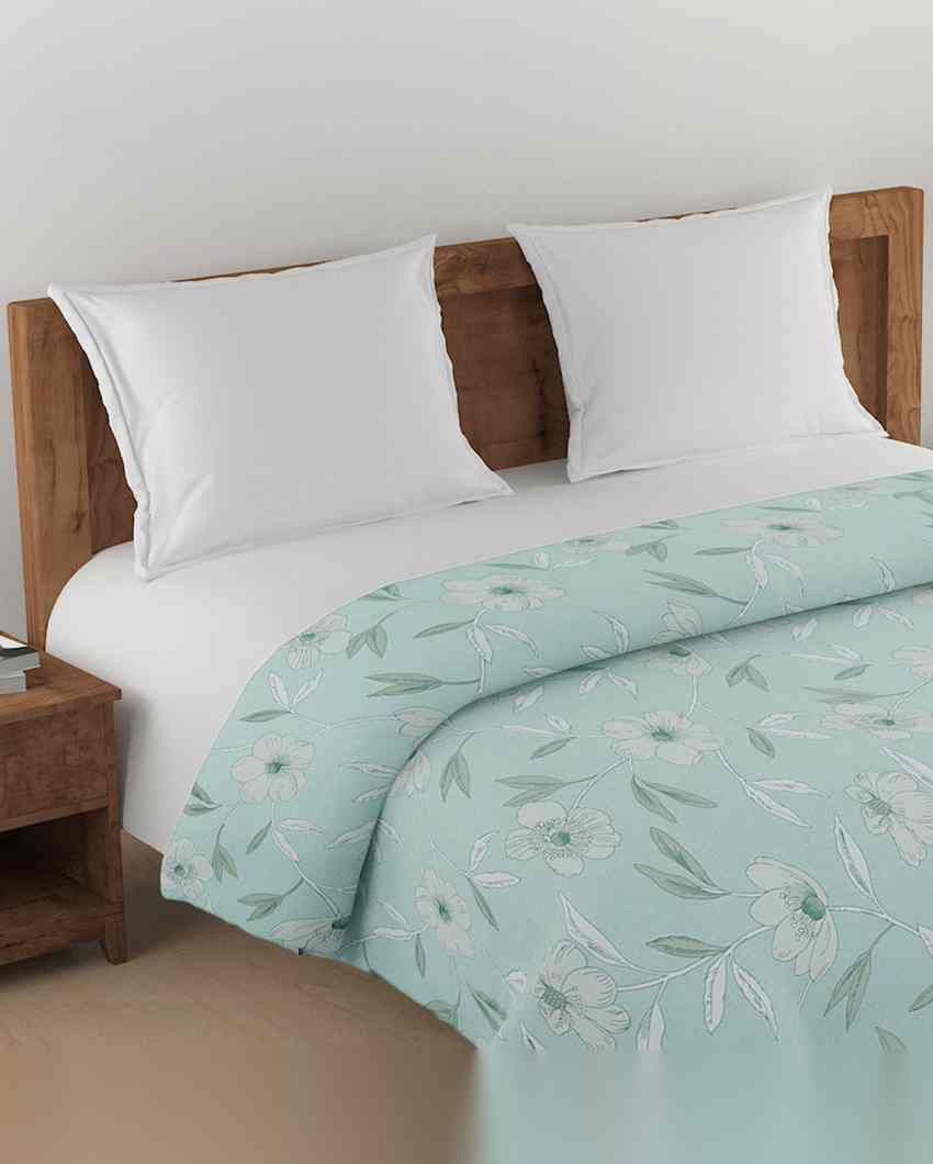 Luxurious Aster Floral Pure Cotton AC Comforter | 108 x 90 inches