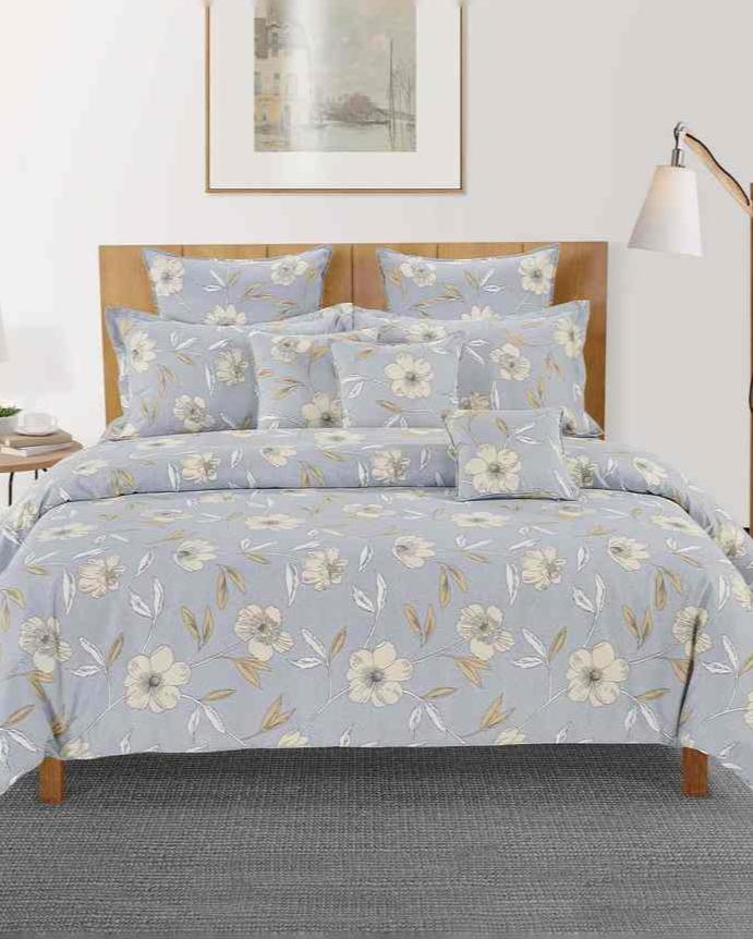 Luxurious Aster Floral Pure Cotton AC Comforter | 108 x 90 inches