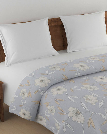 Luxurious Aster Floral Pure Cotton AC Comforter | 108 x 90 inches