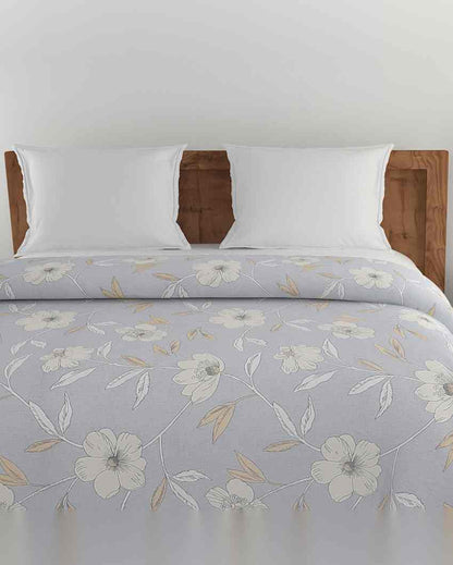 Luxurious Aster Floral Pure Cotton AC Comforter | 108 x 90 inches