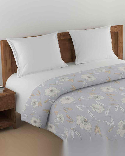 Luxurious Aster Floral Pure Cotton AC Comforter | 108 x 90 inches