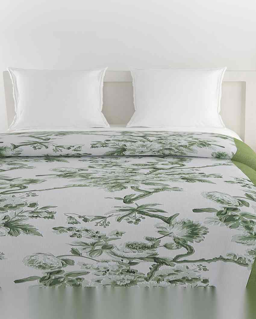 Chic Misty Floral Pure Cotton AC Comforter | 108 x 90 inches