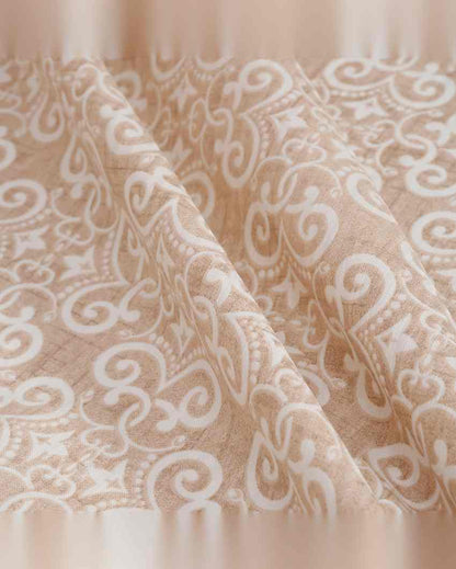 Soft Sienna Floral Pure Cotton Dohar | 100 x 90 inches