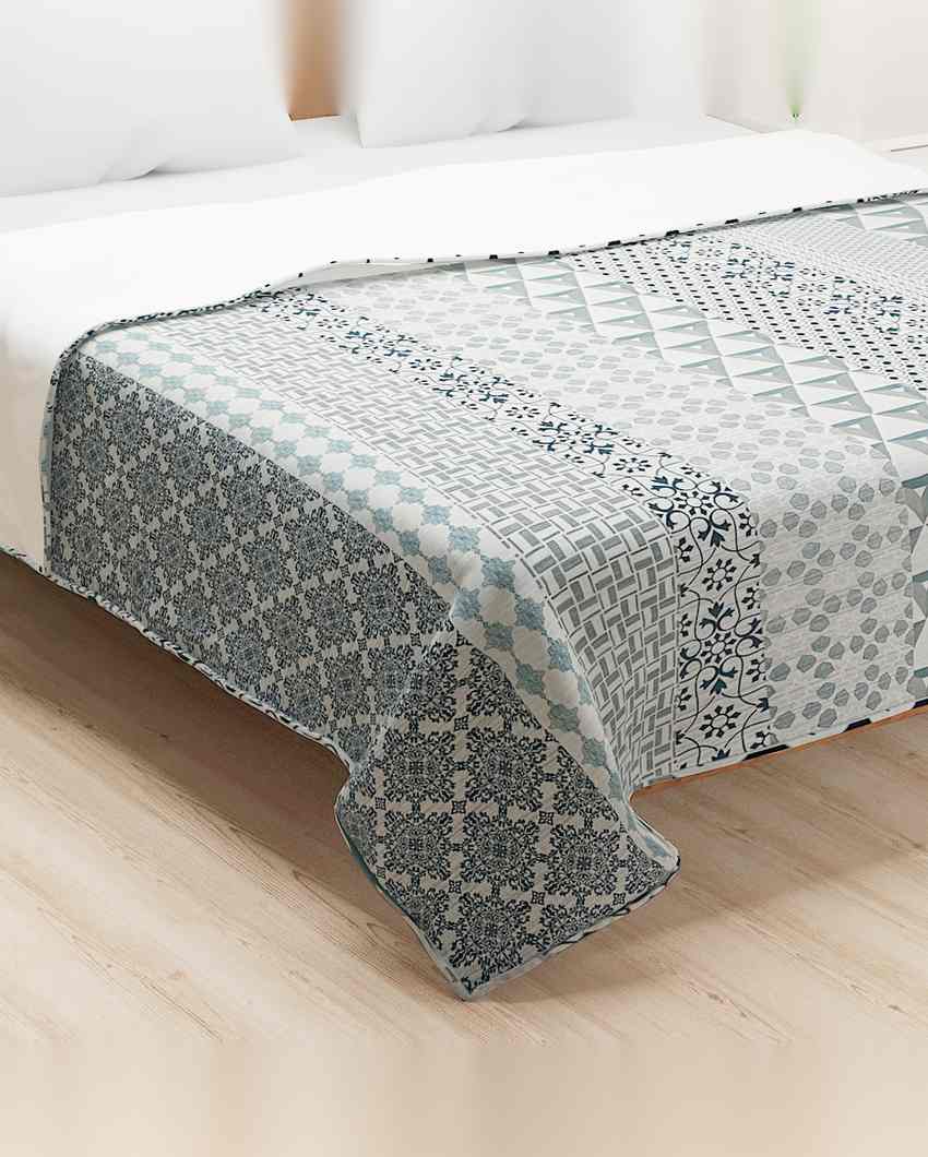 Sophisticated Zara Geometric Pure Cotton Dohar | 100 x 90 inches