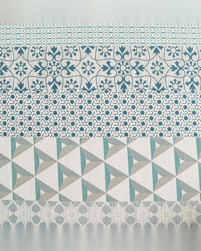 Sophisticated Zara Geometric Pure Cotton Dohar | 100 x 90 inches