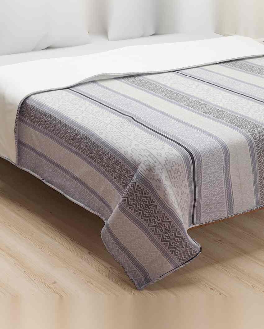 Elegant Yare Striped Pure Cotton Dohar | 100 x 90 inches