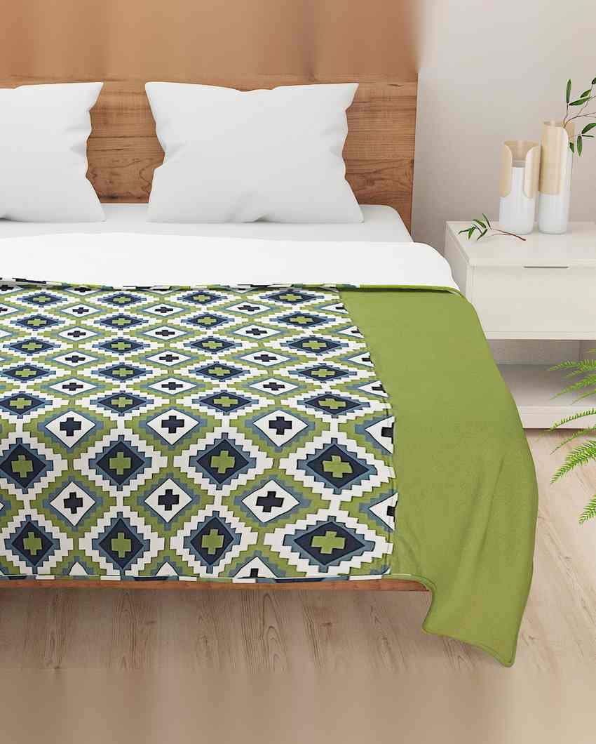 Luxurious Grandeur Geometric Pure Cotton Dohar | 100 x 90 inches