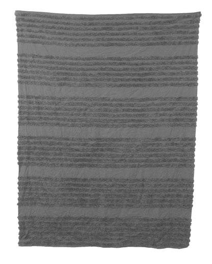 Stripe Unique Cotton Tufted Throw | 50x60 inches