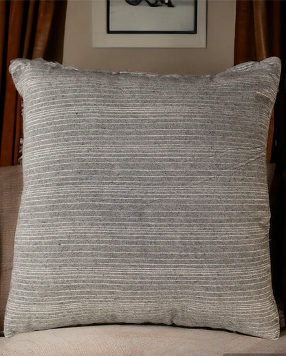 Multi Striped Woven Cotton Cushion Cover | 18 x 18 inches