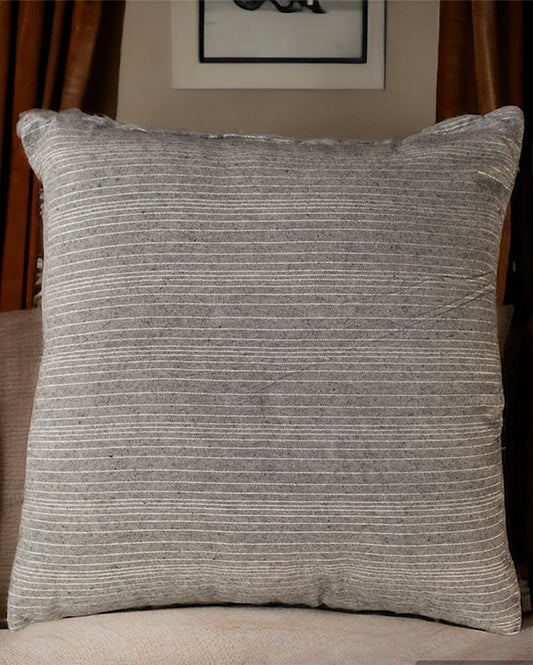 Multi Striped Woven Cotton Cushion Cover | 18 x 18 inches