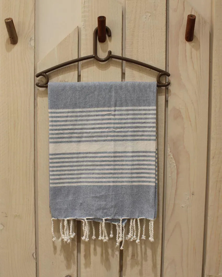 Turkish Beach Fouta Bath Towel Blue