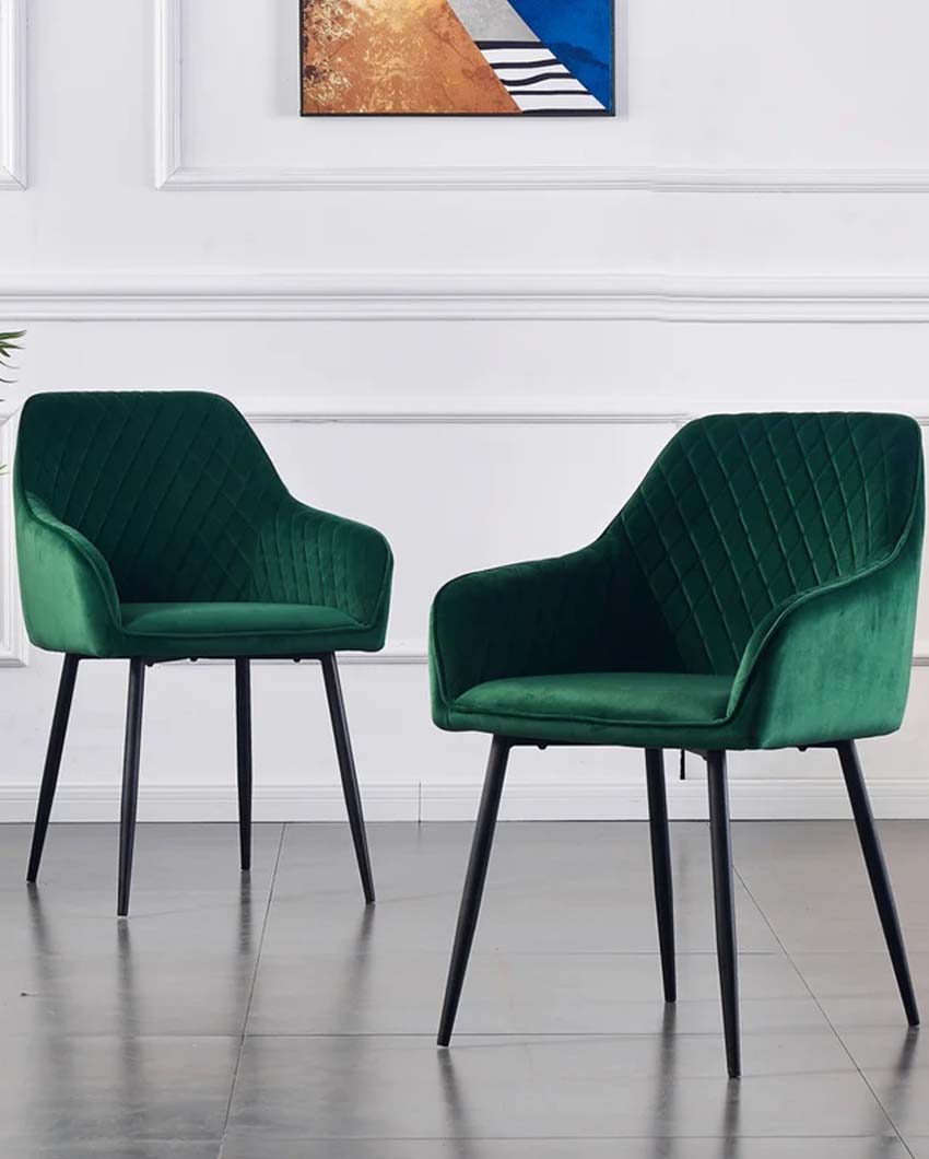 Seymour Metal Arm Chair Green