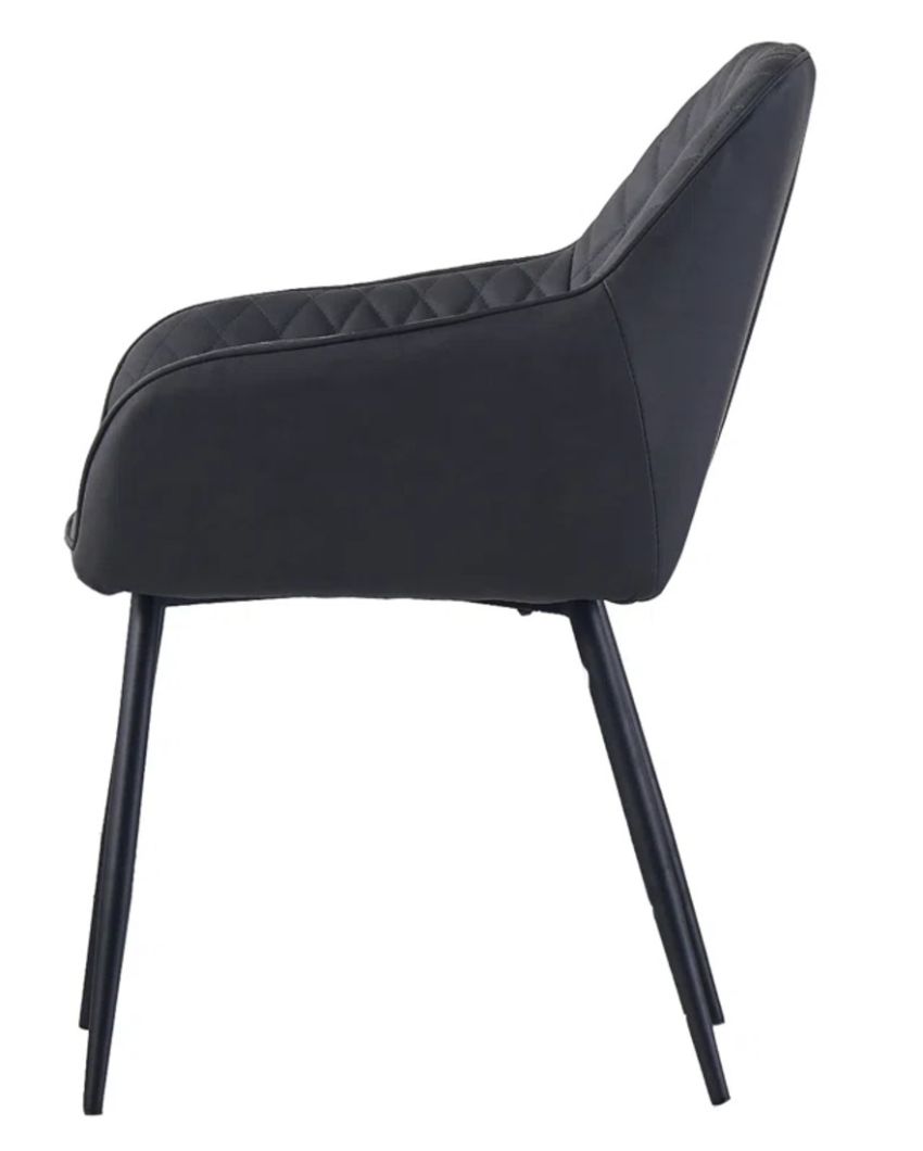 Seymour Metal Arm Chair Grey