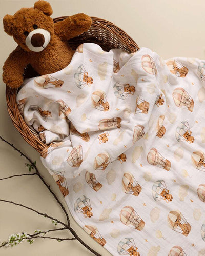 Hot Air Balloon Printed Doona Blanket | 47 x 39 inches