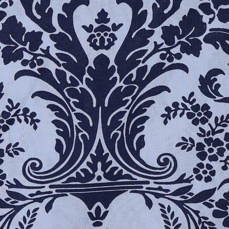 Blue Ethnic Shadow Print Cotton Bedding Set Double Size
