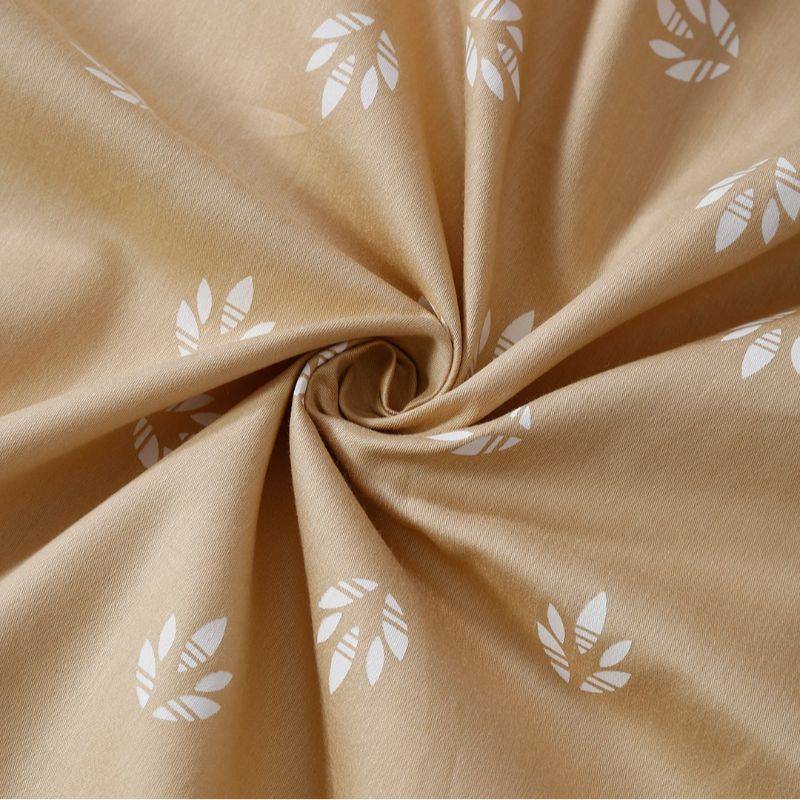 Posh Brown Floral Print Cotton Satin Bedding Set | Double Size Default Title