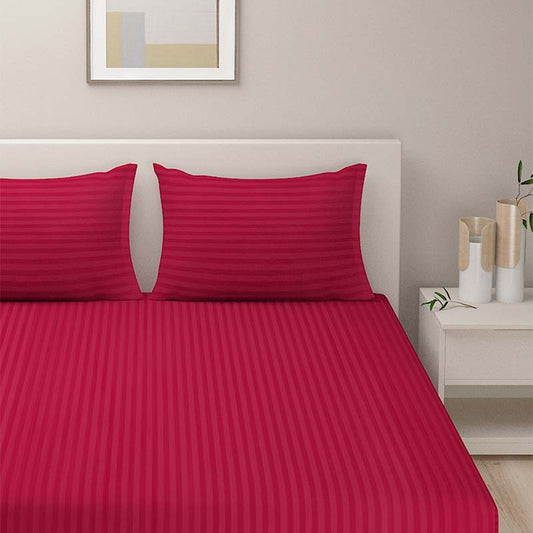 Grand Opal Polyester Bedding Set | Double Size | Multiple Colors Maroon