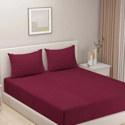 Grand Opal Polyester Bedding Set | Double Size | Multiple Colors Wine